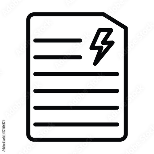 Energy policy Line icon 