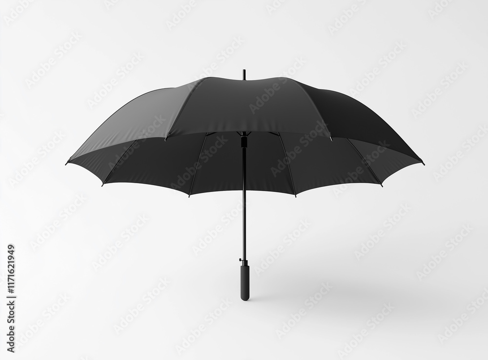black umbrella isolated on white background,Black umbrella, minimalist design, pure background, suitable for brand display and product promotion black umbrella isolated on white background,Black umbrella, minimalist design, pure background, suitable for brand display and product promotion