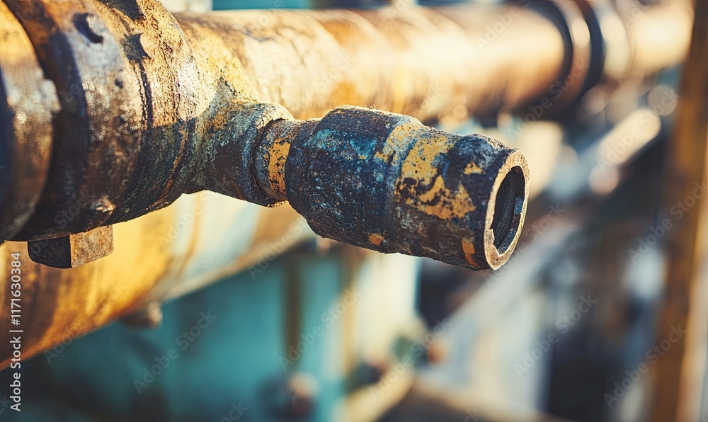 He is fitting the heater system in the house and checking the pipes with a wrench He is fitting the heater system in the house and checking the pipes with a wrench