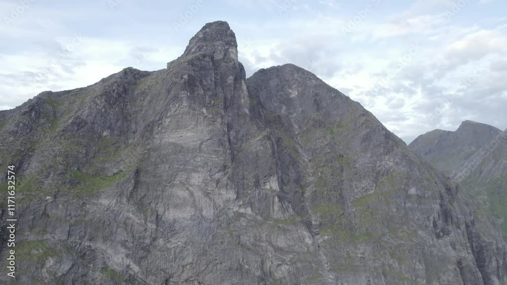 Aerial view scenic beaches on Senja island in Norway Aerial view scenic beaches on Senja island in Norway