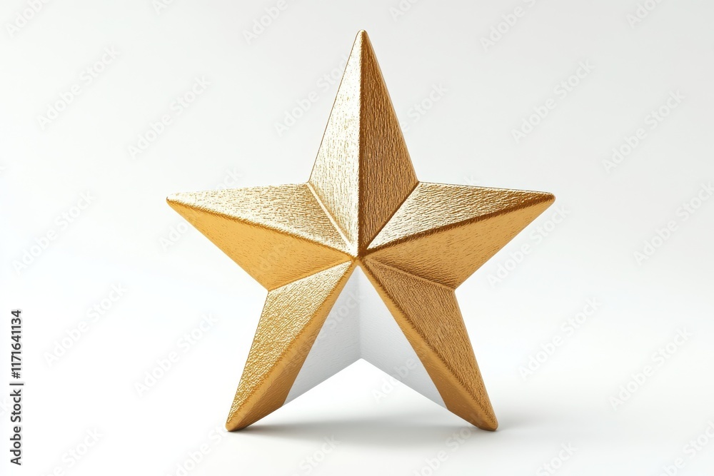 Fototapeta premium 3D Fanoos with Star Isolated and White Background
