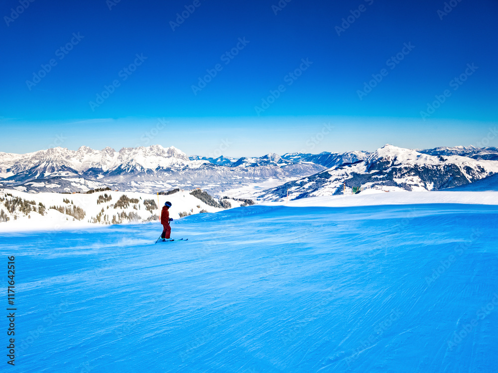 Kitzbuhel, ski resort in Austrian Alps