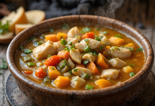 stew with carrots and vegetables