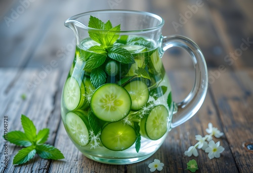green tea with mint