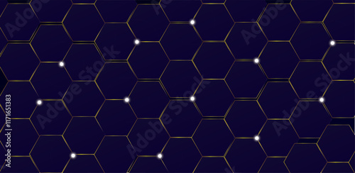Geometric abstract background simple hexagonal. Information technology background. Digital technology, medical, science. Global network security.