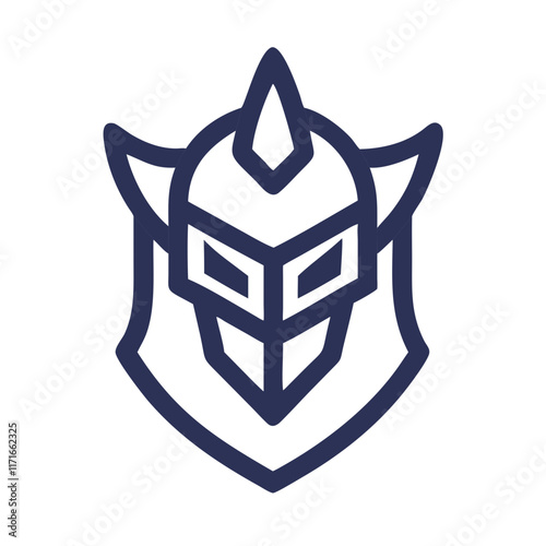 Design an armored knight mascot logo.