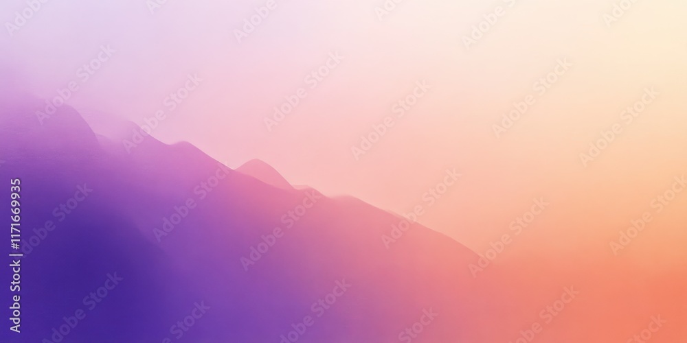 Fototapeta premium Vibrant sunset sky, gradient colors, pink to purple hues, soft clouds, ethereal atmosphere, dreamy landscape, serene evening, pastel tones, atmospheric backdrop, tranquil horizon, celestial beauty, ab