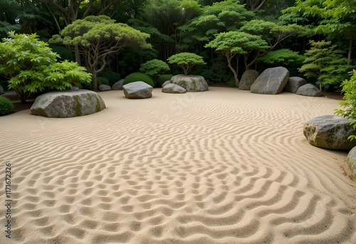 stone path in the garden