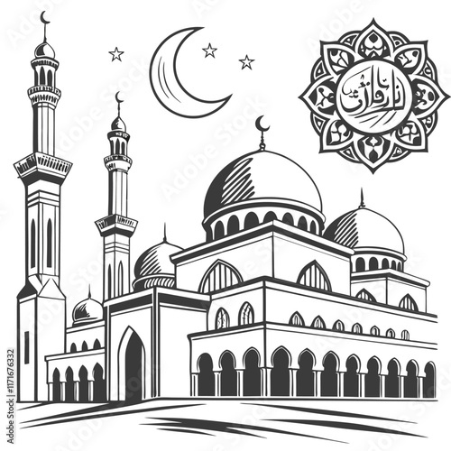 3d-render--islamic-ramadan-decoration--golden-arabAdobet Illustrator Artwork