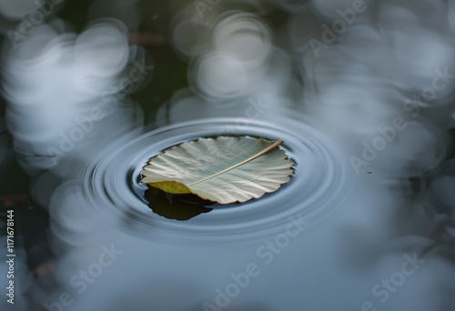 close up of drops on leaf