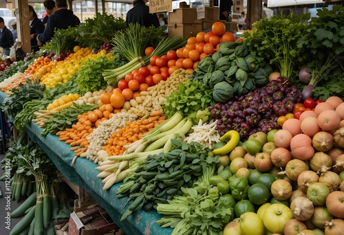 vegetables at the market