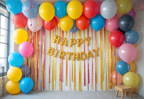birthday party balloons