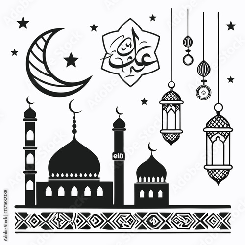 3d-render--islamic-ramadan-decoration--golden-arabAdobet Illustrator Artwork
