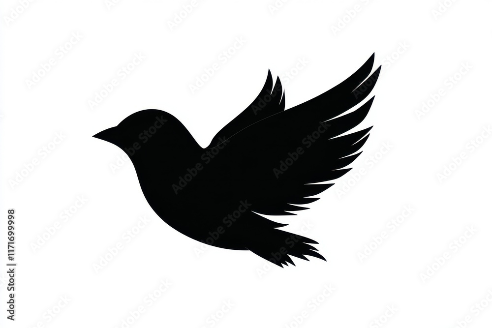 Obraz premium Twitter Logo Silhouette Vector Silhouette Design Isolated on White Background