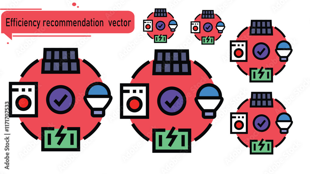 Efficiency recommendation vector Efficiency recommendation vector