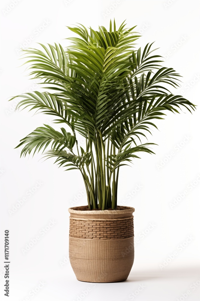 Obraz premium A vibrant potted plant with lush green leaves, ideal for home decor and interior design.