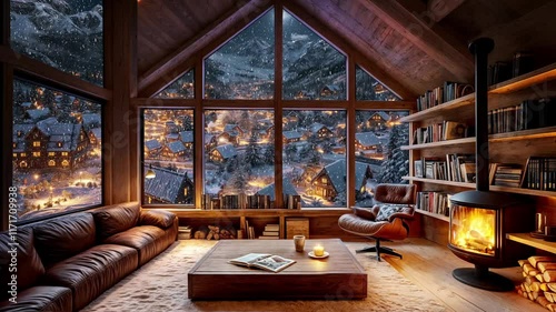 Cozy cabin in the middle of the forest