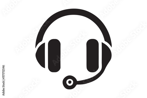 Minimalist headset icon