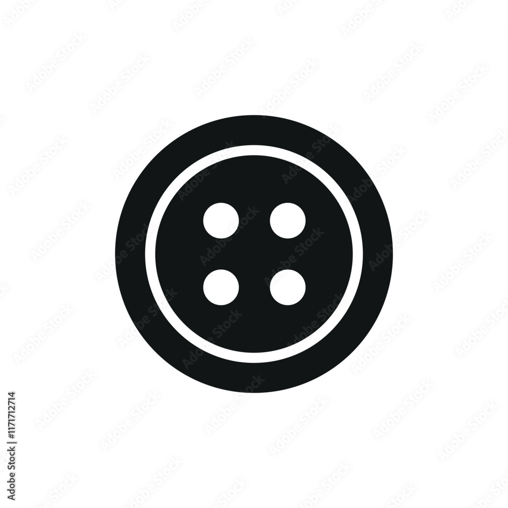 Buttons fashion tailor icon vector basic design Buttons fashion tailor icon vector basic design