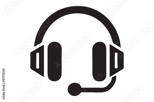 Minimalist headset icon