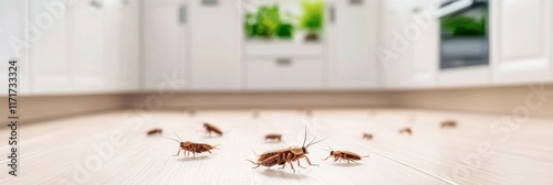 Tenant discovers a shocking pest infestation of cockroaches in their apartment kitchen