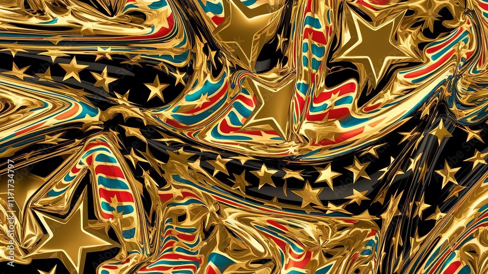 Naklejka premium Shiny Gold Foil Isolated for High-End Design Projects