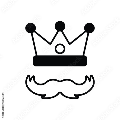 King vector icon