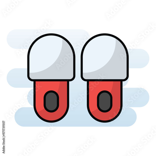 Slippers vector icon