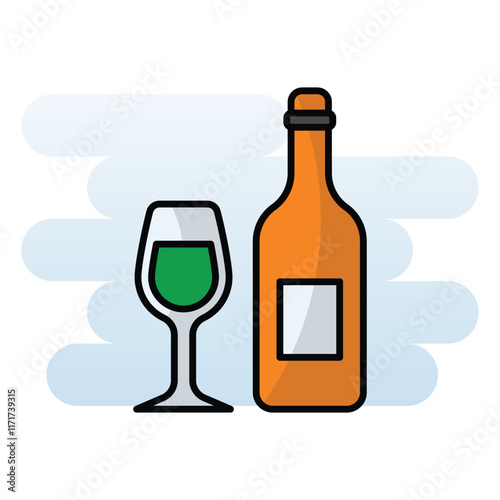 Wine vector icon