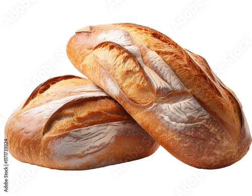 bread isolated on white photo