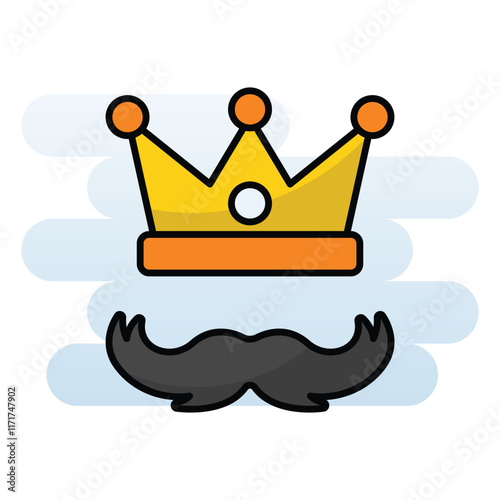 King vector icon