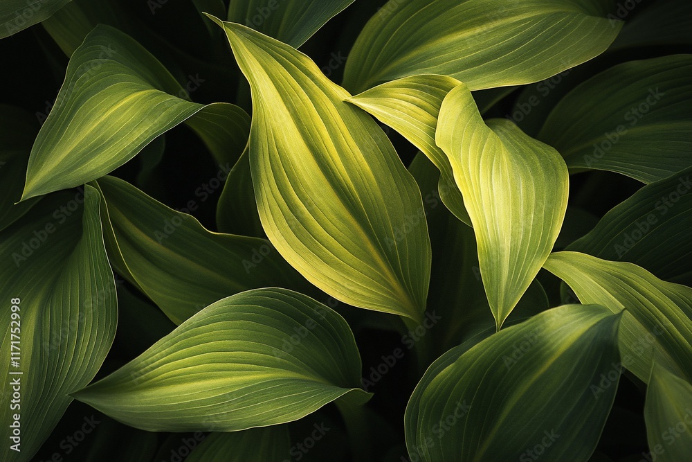 Close-up of vibrant green and yellow leaves, showing intricate details and textures. Close-up of vibrant green and yellow leaves, showing intricate details and textures.