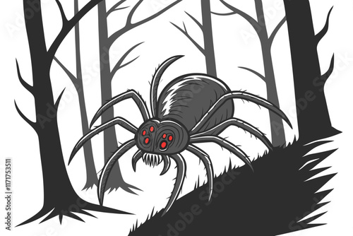 giant spider design a giant menacing spider