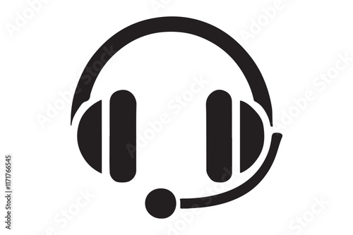 Minimalist headset icon