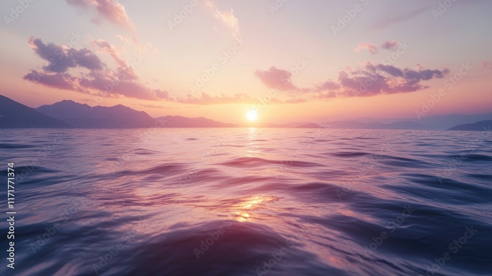 A serene sunset over a tranquil lake, with gentle waves creating a peaceful atmosphere for reflection and relaxation. 8k, realistic, full ultra HD, high resolution, and cinematic photography A serene sunset over a tranquil lake, with gentle waves creating a peaceful atmosphere for reflection and relaxation. 8k, realistic, full ultra HD, high resolution, and cinematic photography