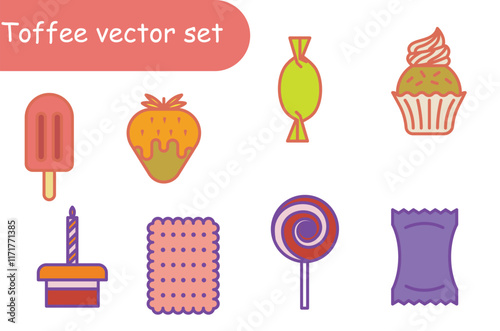 Toffee vector set design 