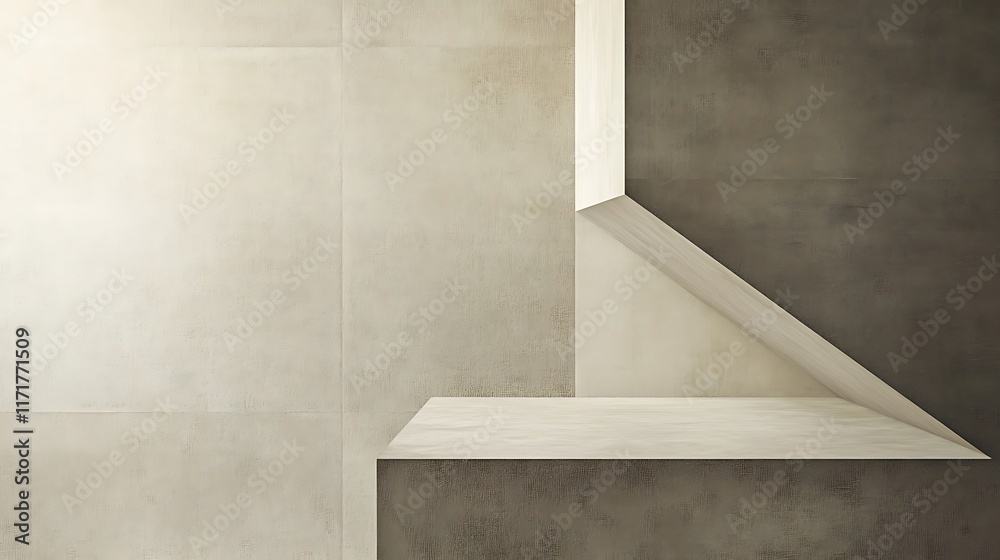 Abstract Minimalist Beige and Brown Wall Display Abstract Minimalist Beige and Brown Wall Display