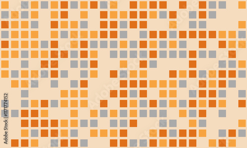Geometric grid pattern with textured cubes and bright colours. Great for trendy, minimal designs, fabric prints, or background decor.
