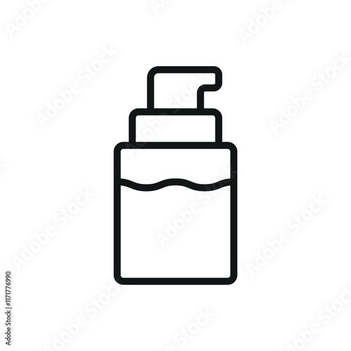 Foundation bottle make up beauty icon vector basic design