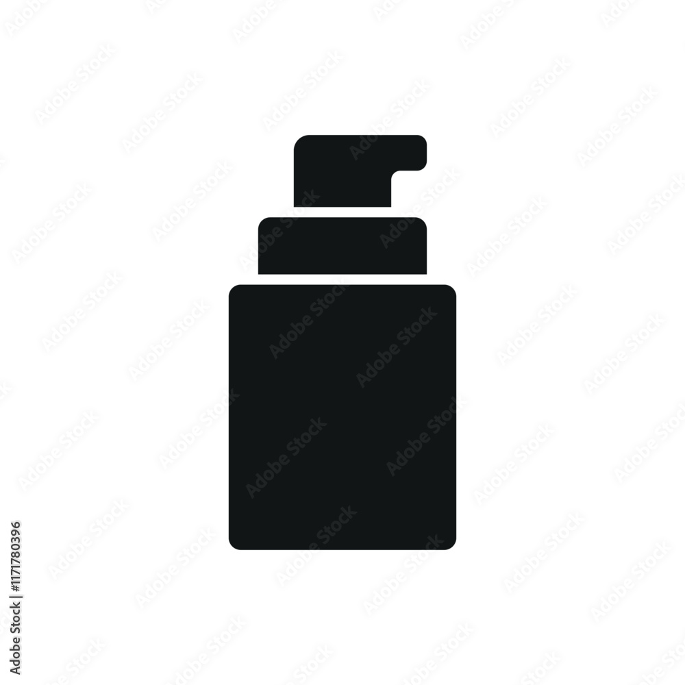 Foundation bottle make up beauty icon vector basic design