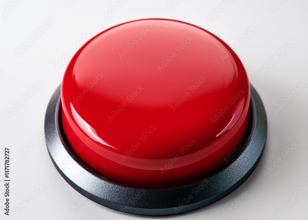 Generated image of a red button Generated image of a red button