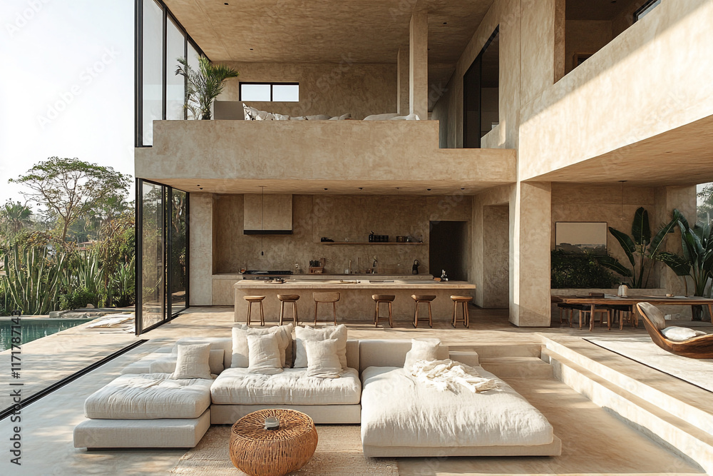Modern Minimalist Home With Pool And Open Plan Living Modern Minimalist Home With Pool And Open Plan Living