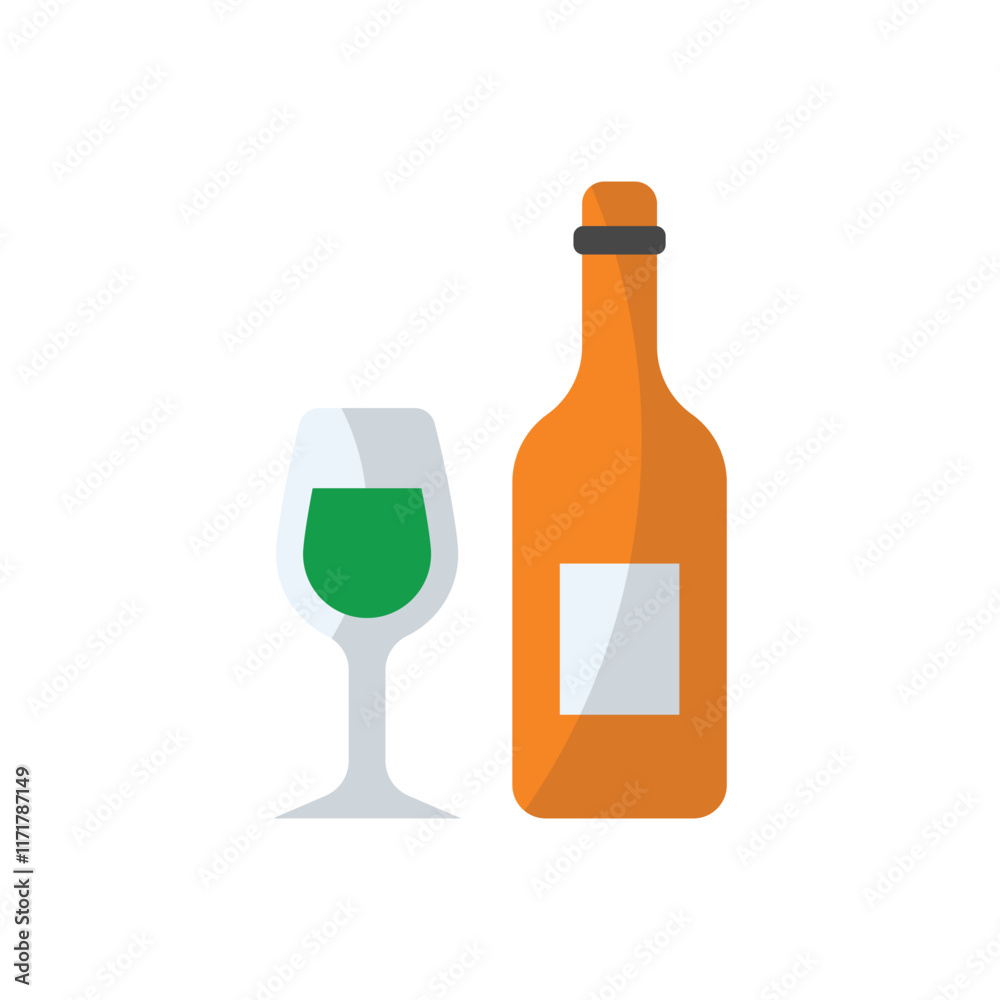 Wine vector icon Wine vector icon