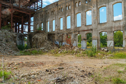 The ruins of a ruined building. A ruined distillery.