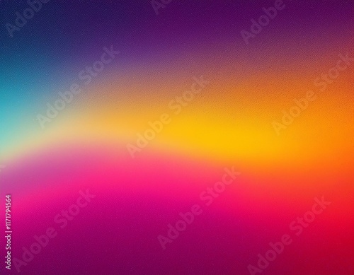 trendy colorful abstract grainy background light bright mash gradient vivid colors noise texture on dark grainy background a vibrant color gradient of pink yellow magenta and purple abstract photo