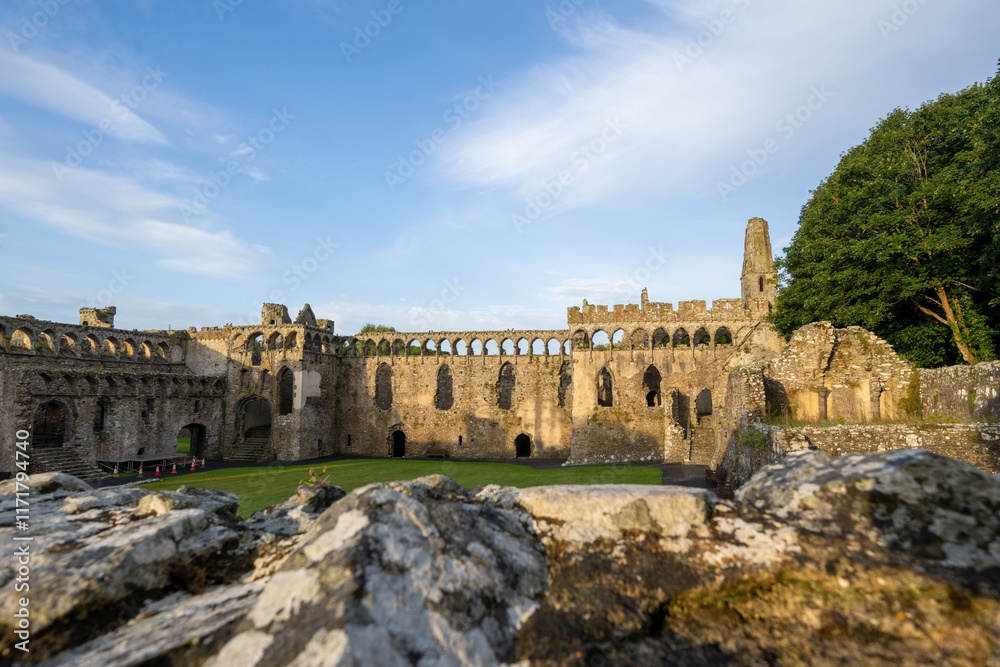 Bishops Palace historic ruins at St. David's Wales Bishops Palace historic ruins at St. David's Wales