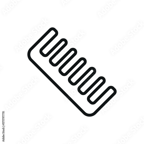 Hairbrush make up beauty icon vector basic design