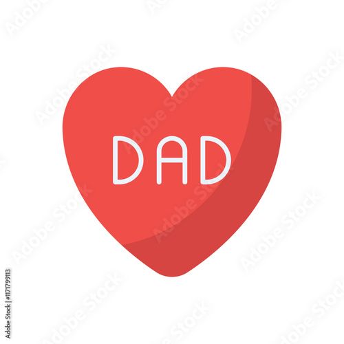 Dad Love vector icon
