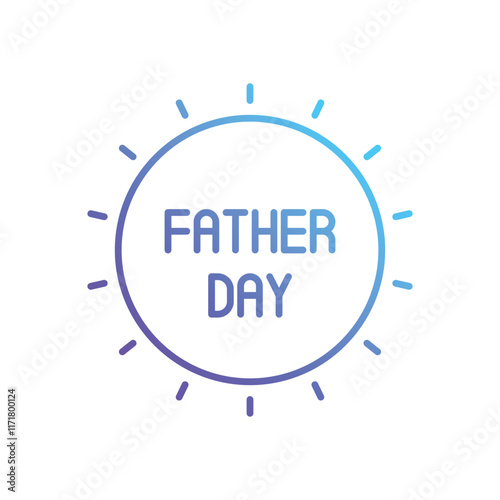 Father Day vector icon