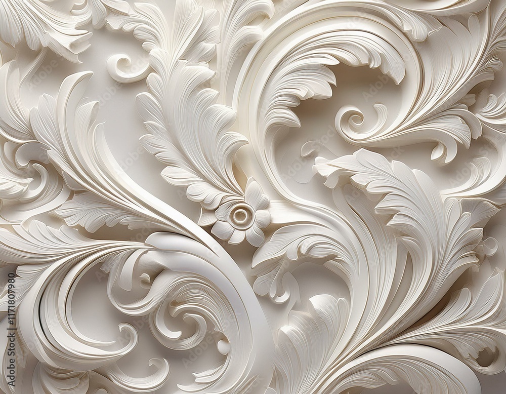 elegant light ornate pattern wallpaper with white 3d baroque background light background pattern elegant light ornate pattern wallpaper with white 3d baroque background light background pattern
